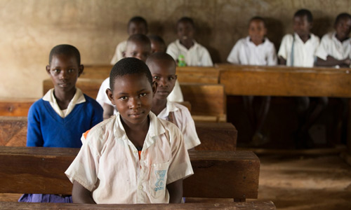 Students in a Tanzanian Classroom