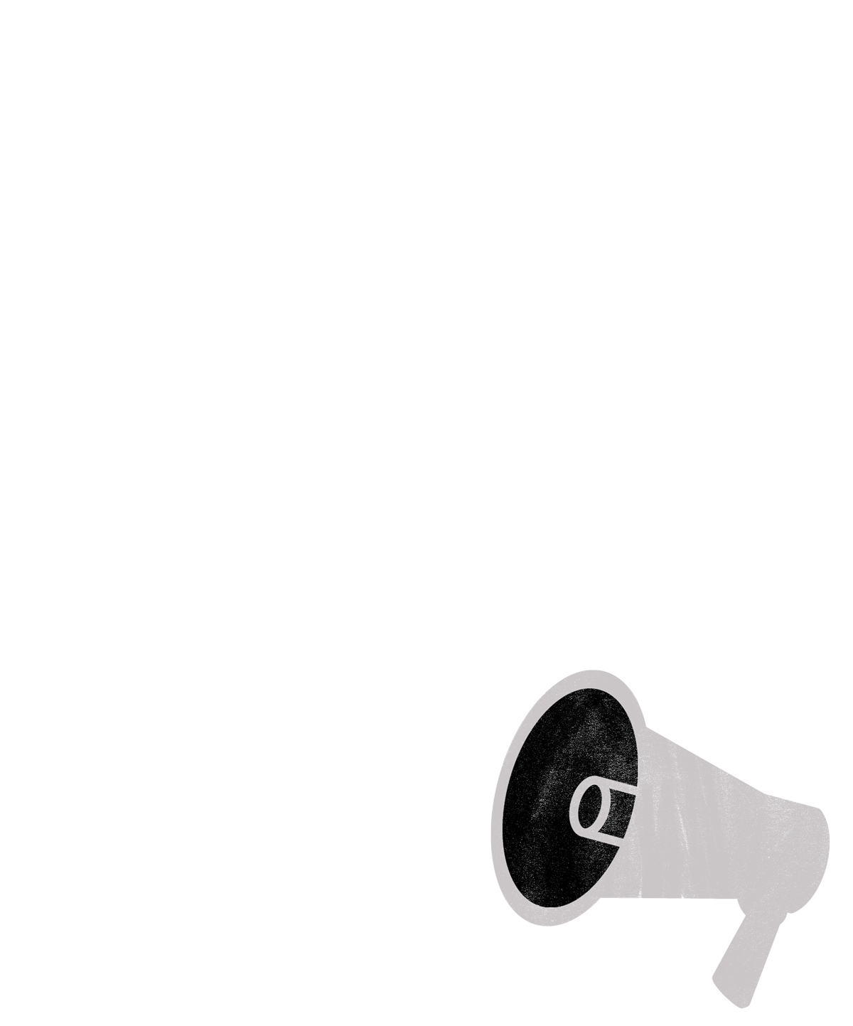 Illustration of magaphone