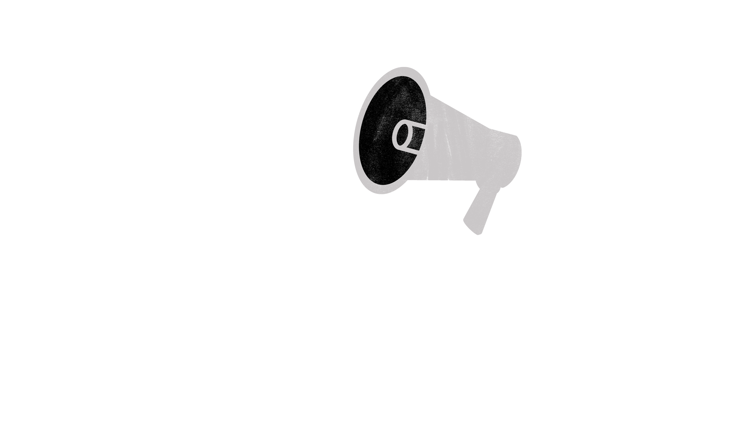 Illustration of megaphone