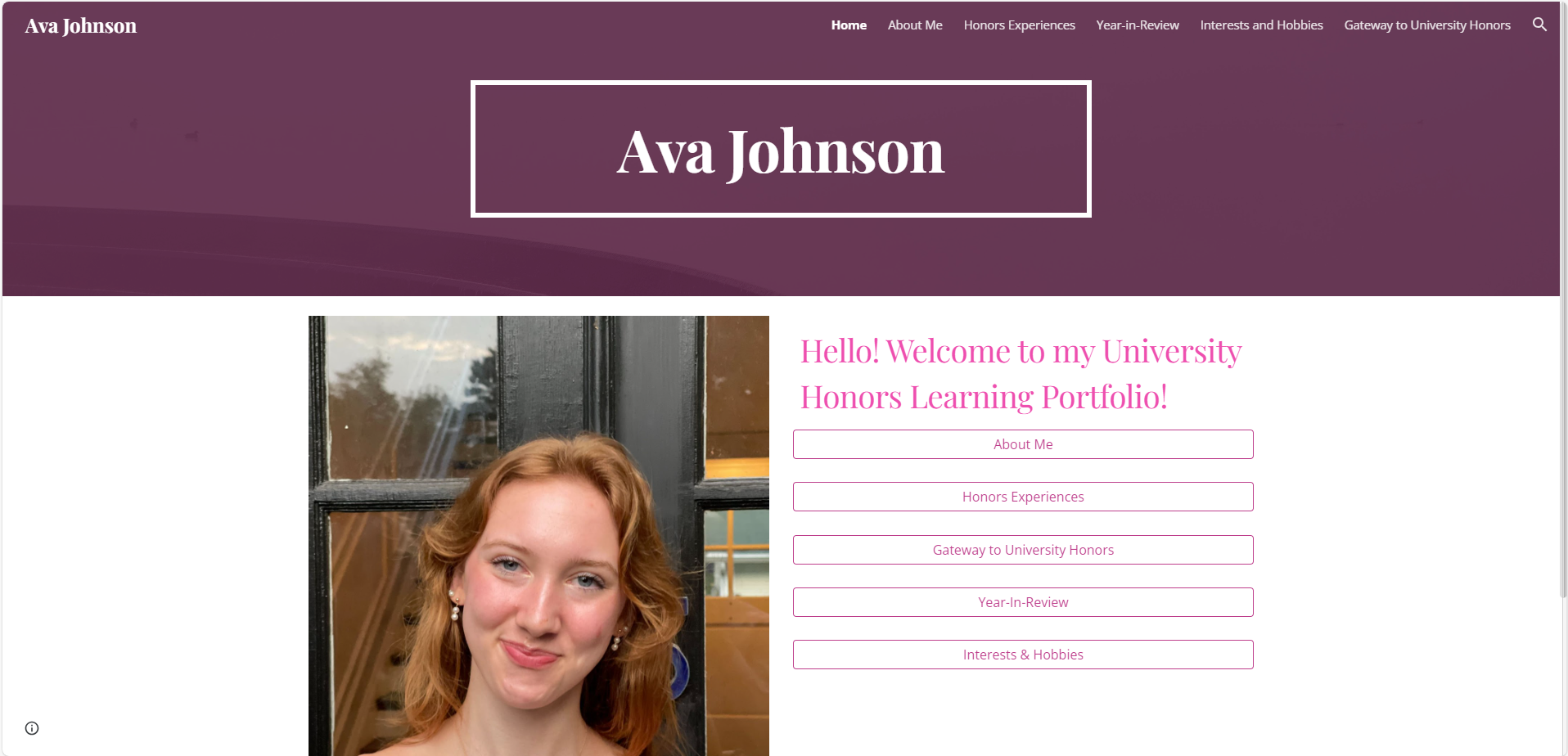 image of ava's portfolio