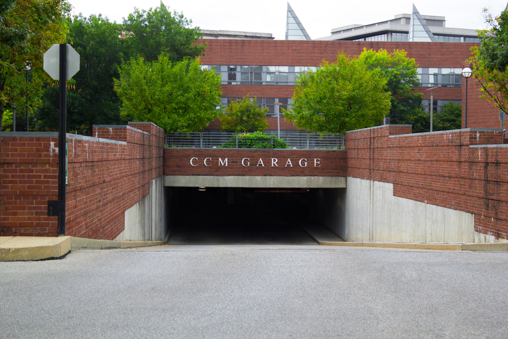 Entrance to CCM Garage.