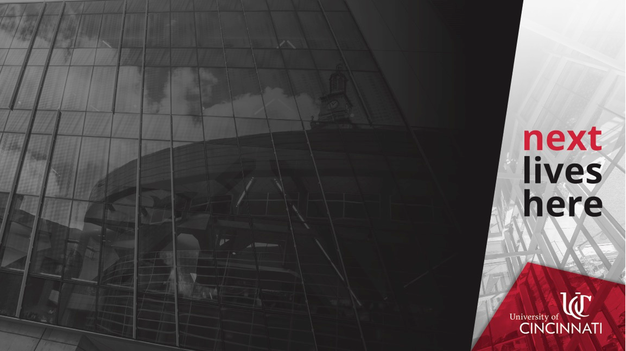 Next Lives Here branded PowerPoint slide