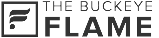 The Buckeye Flame logo