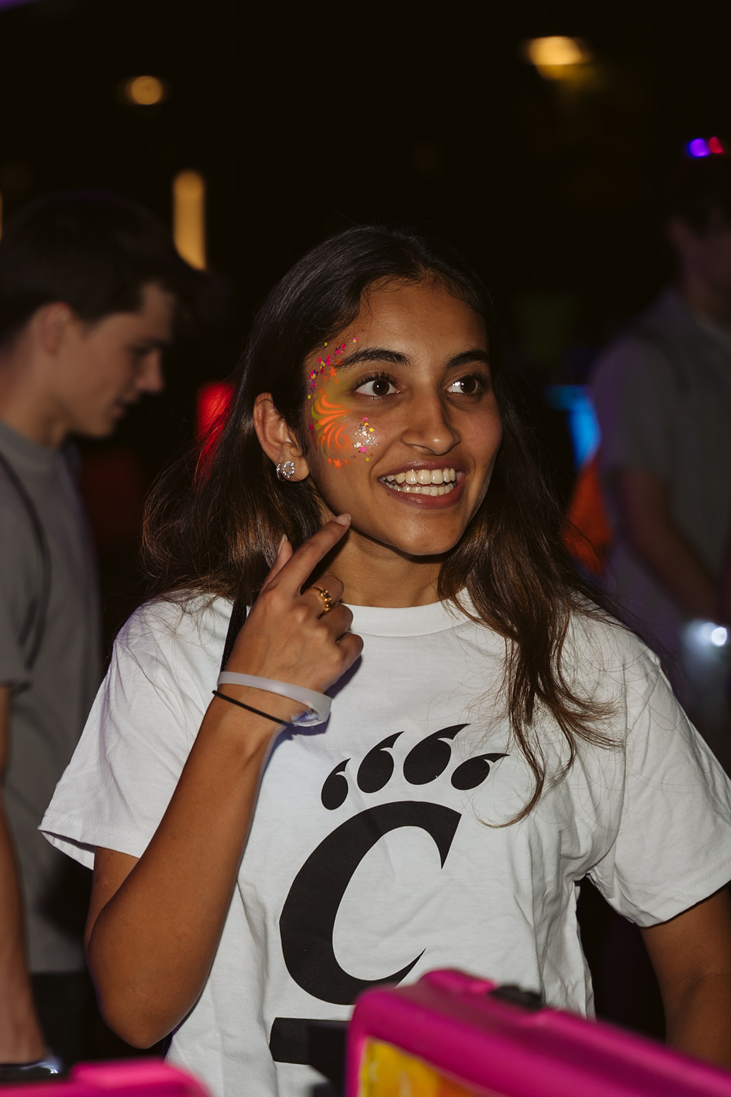 UC students show off their new face paint