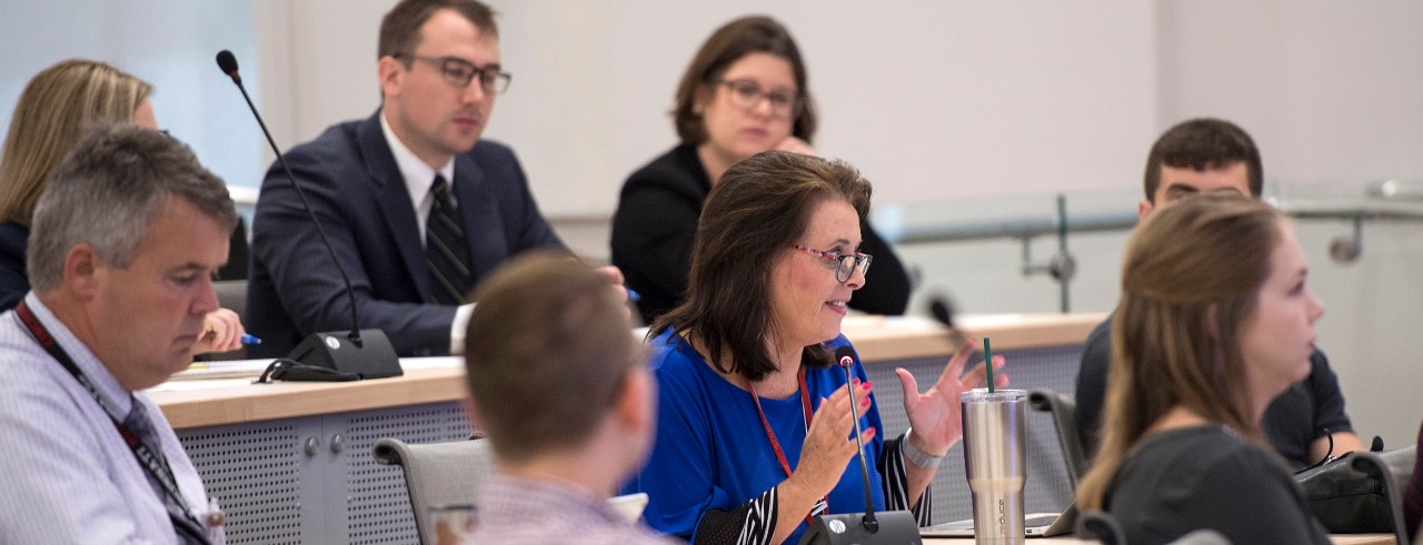 members of the UC opioid task force during a meeting