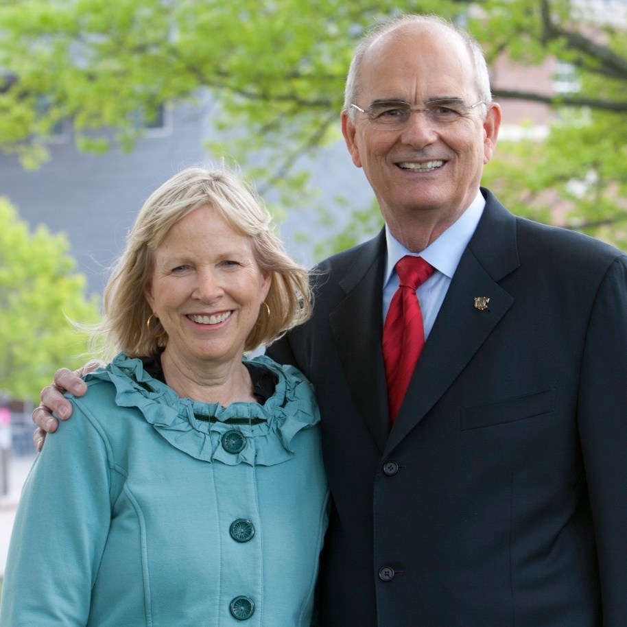 Portrait of President Williams and with his wife, Sara.