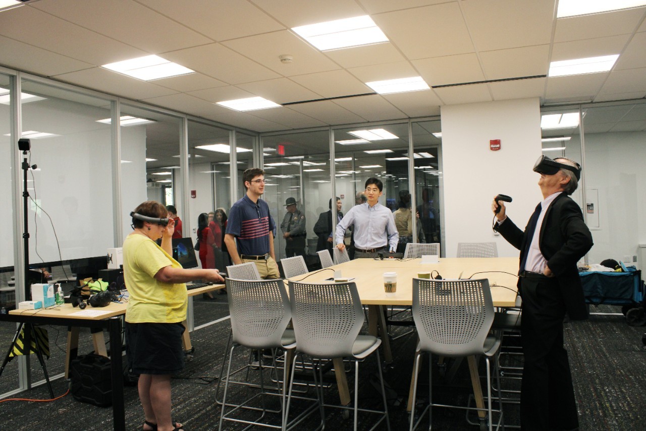 Faculty using video chat in FEC