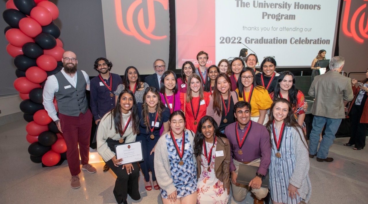 Faculty, staff, students participated in Honors graduation celebration at Tangeman University Center (TUC) Thursday April 28, 2022. Photos by Joseph Fuqua II
