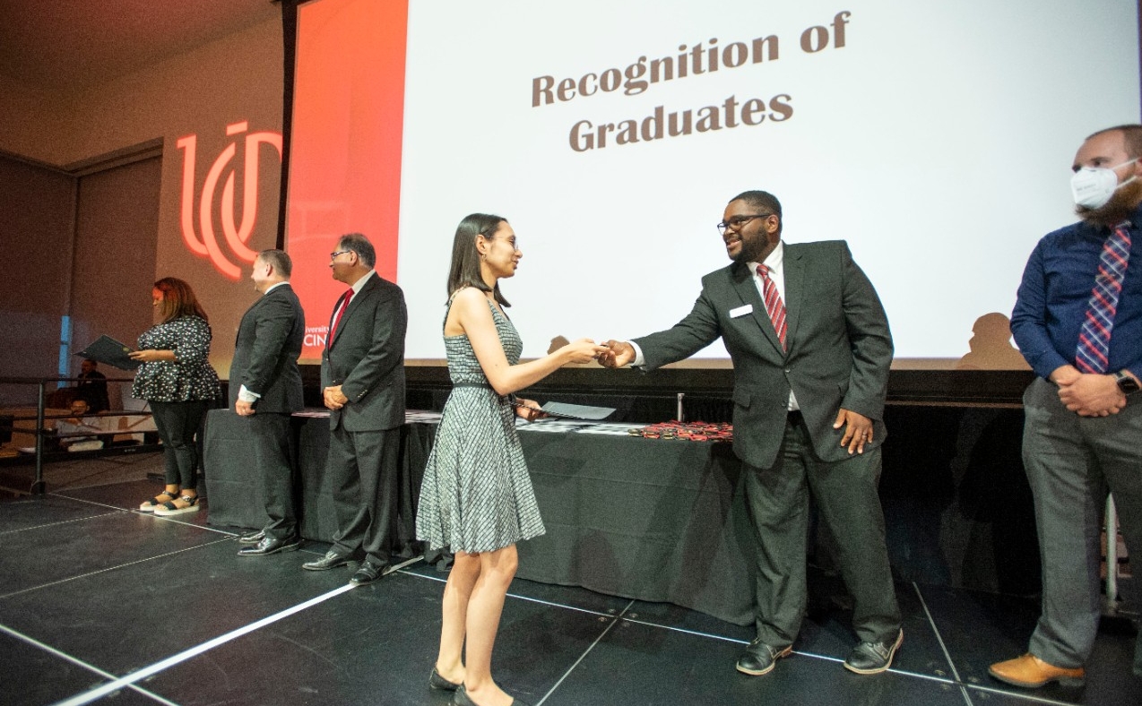 Faculty, staff, students participated in Honors graduation celebration at Tangeman University Center (TUC) Thursday April 28, 2022. Photos by Joseph Fuqua II