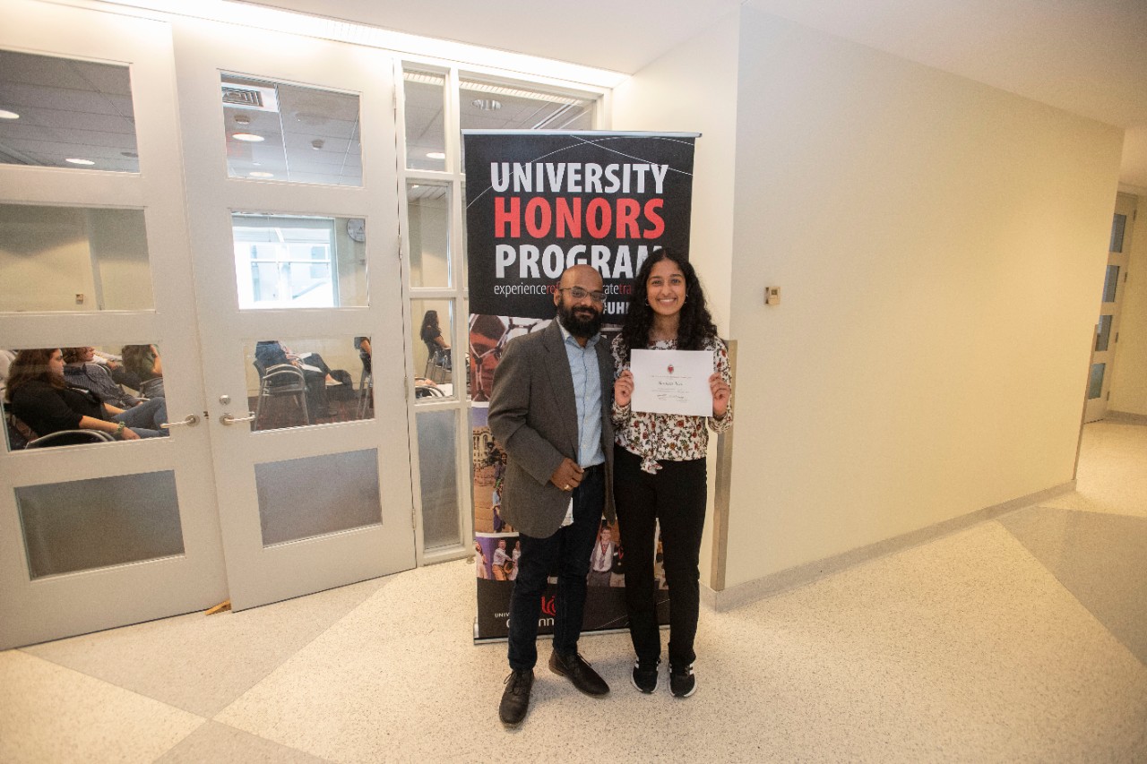 University of Cincinnati honor students participated in the Podium Presentations Victoria Cullen class Wednesday April 17, 2024 at Tangeman University Center (TUC). Photos by Joseph Fuqua II 
