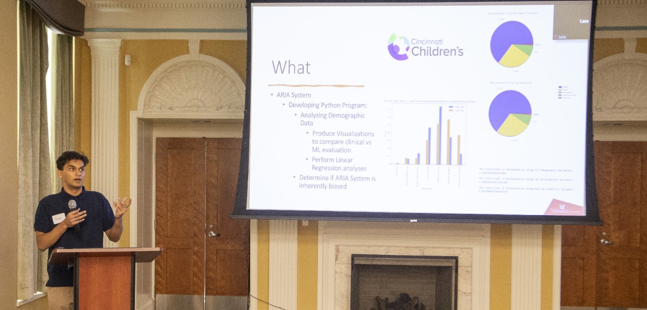 UHP RaMP students participated in their program final presentations at Thursday April 20, 2023 in Annie Laws. Photos by Joseph Fuqua II