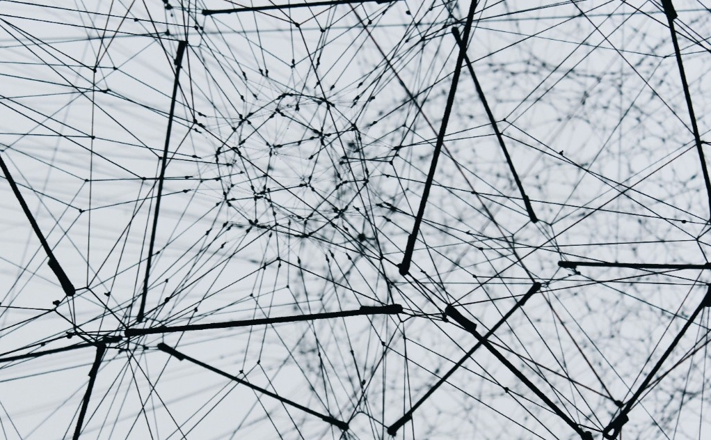 Abstract image of connected wires