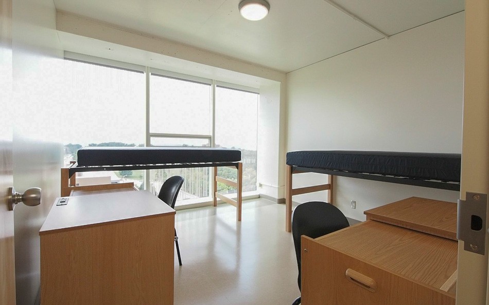 A double bedroom in Morgens Hall