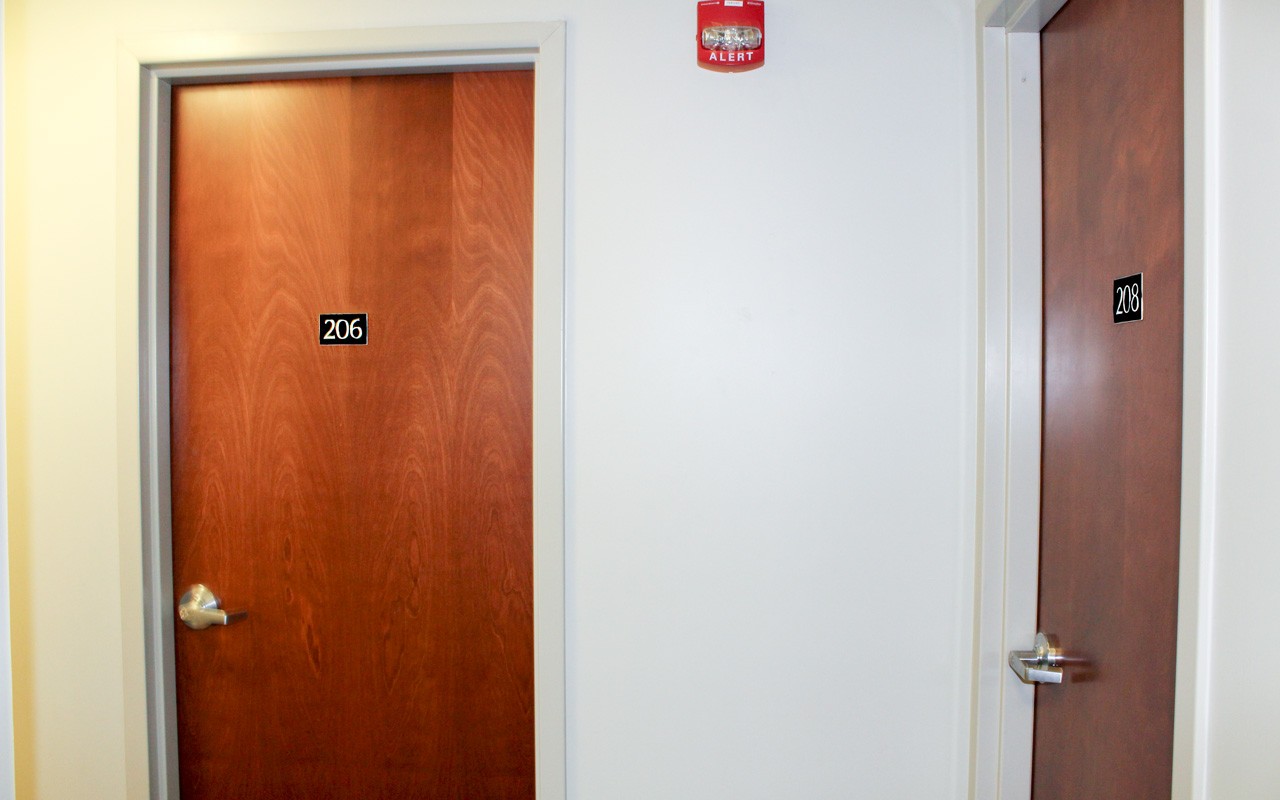 Hallway in Stratford Hall triple