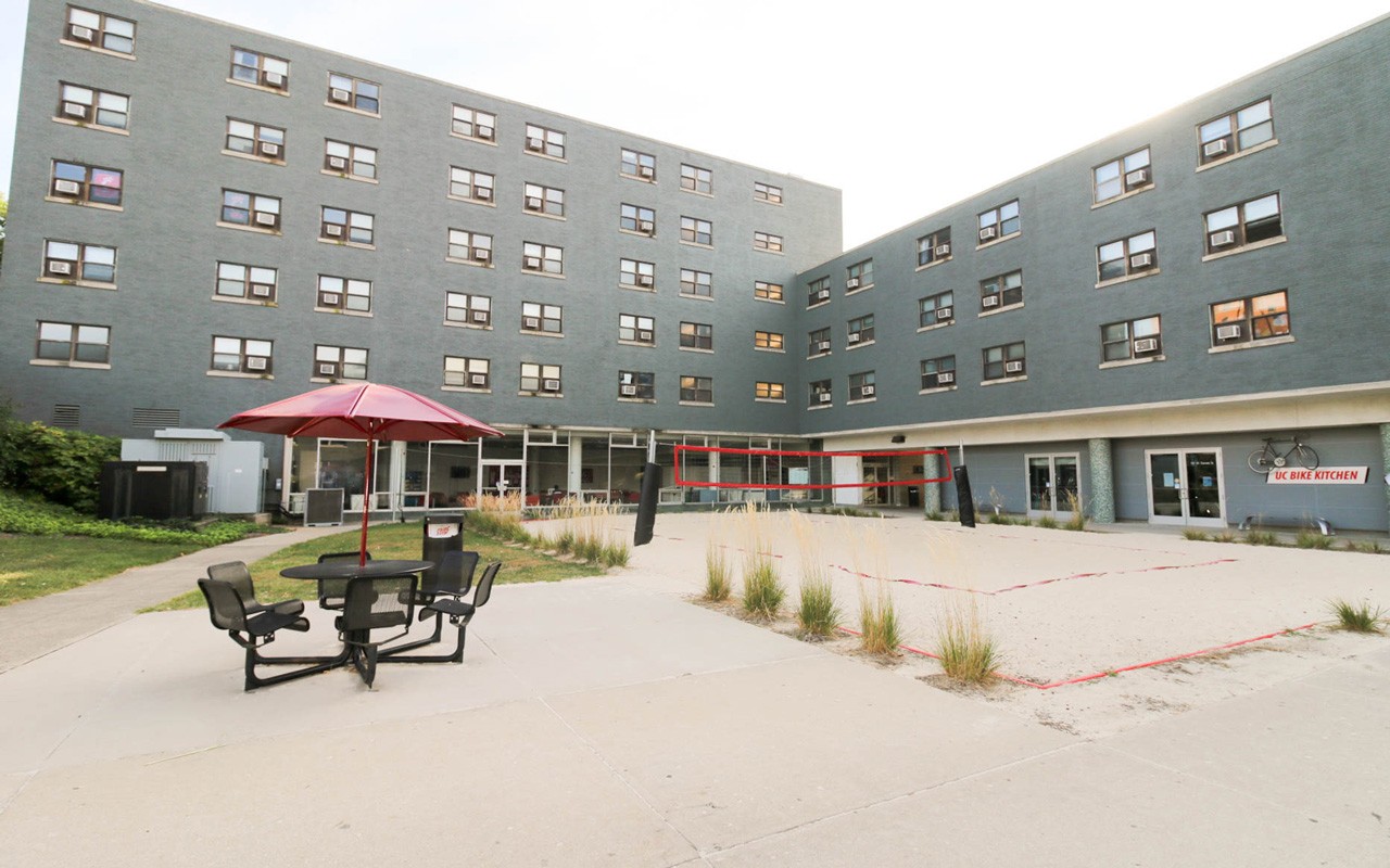 Exterior of the Dabney Hall on the University of Cincinnati campus.