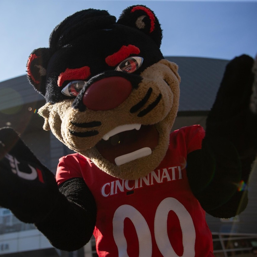 Pep rally on Mainstreet prior to UC's Homecoming football game.