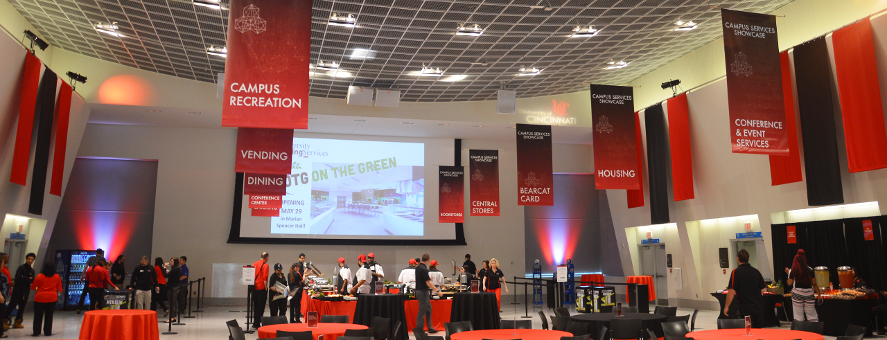 photo of Campus Services Showcase set up