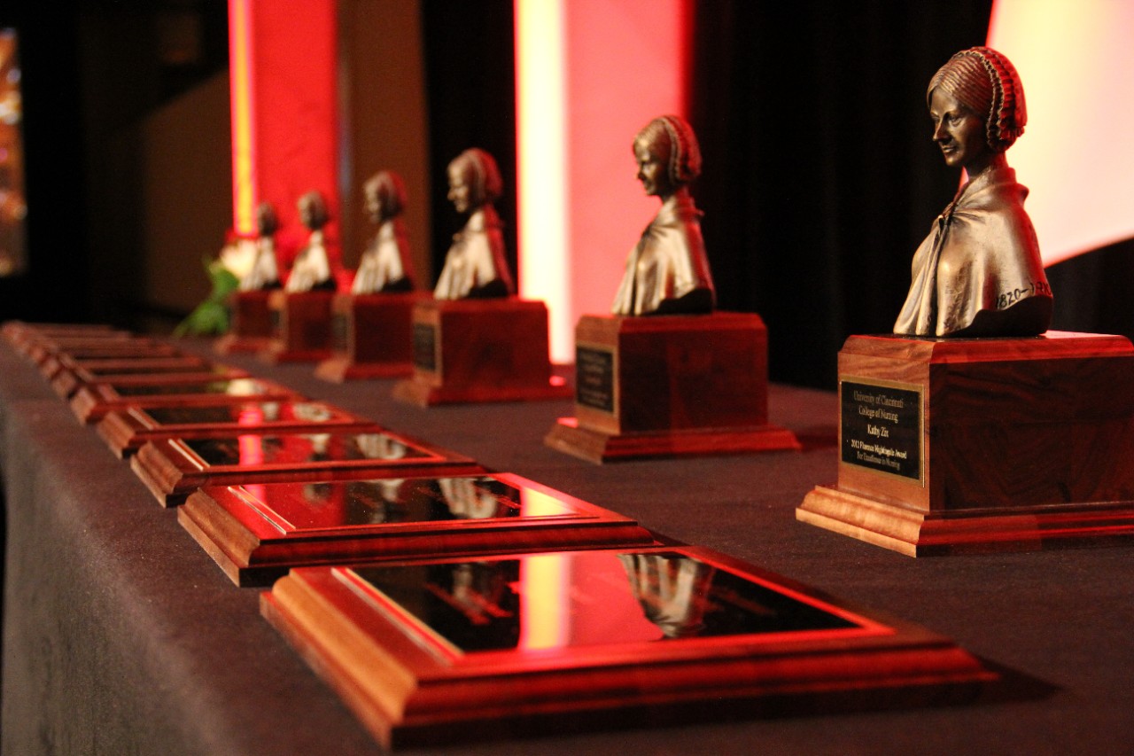 Plaques for the Florence Nightingale Award Winners