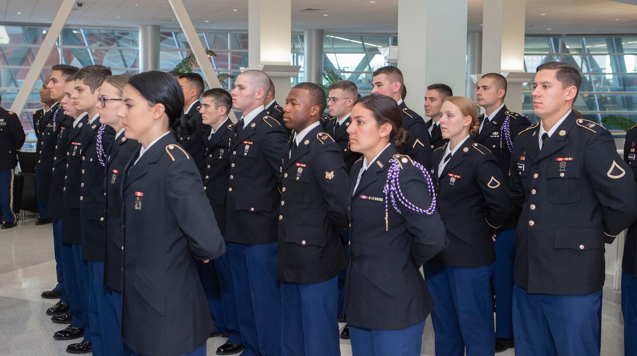 Dr. Neville Pinto University of Cincinnati president spoke during the Veterans Day ceremony at (TUC) Tangeman University Center November 8, 2019. UC/Joseph Fuqua II
