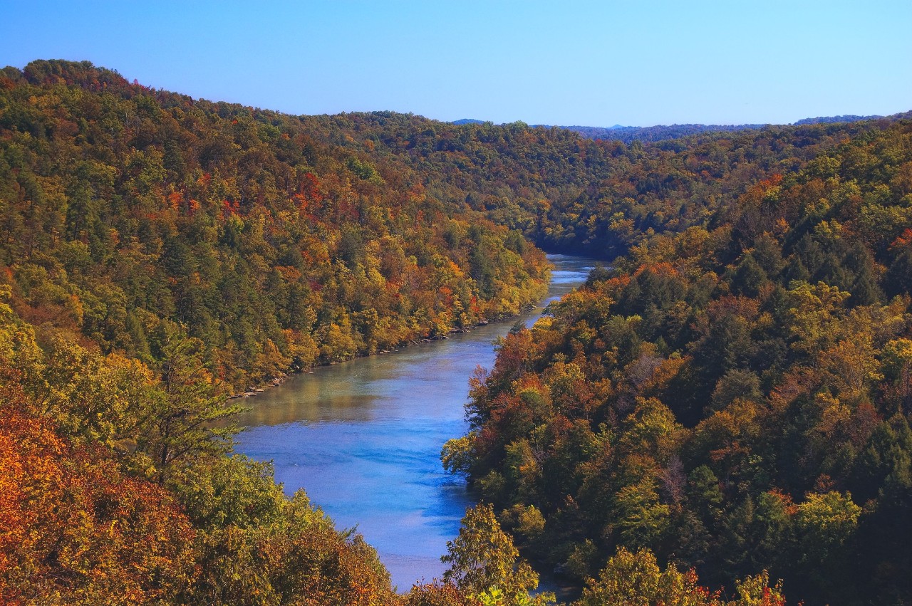 An arial view of the Kentucky mountain range, known as Appalachia 