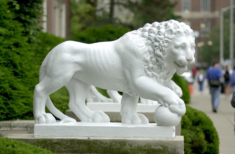 Mick and Mack Lion Statue