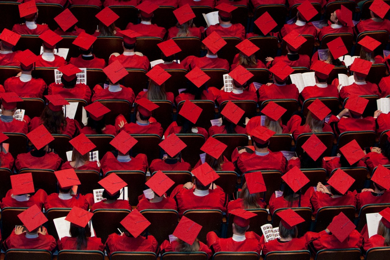 UC law graduates mortarboard