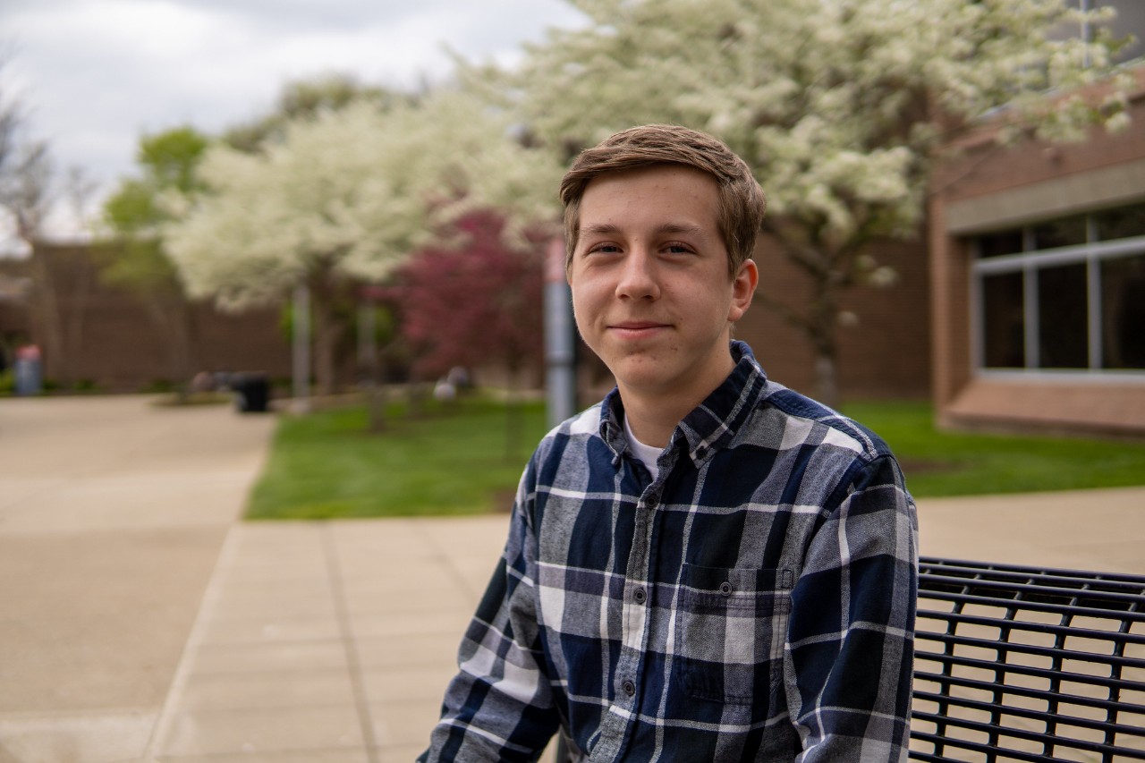 Jacob Widanski on UC Clermont campus