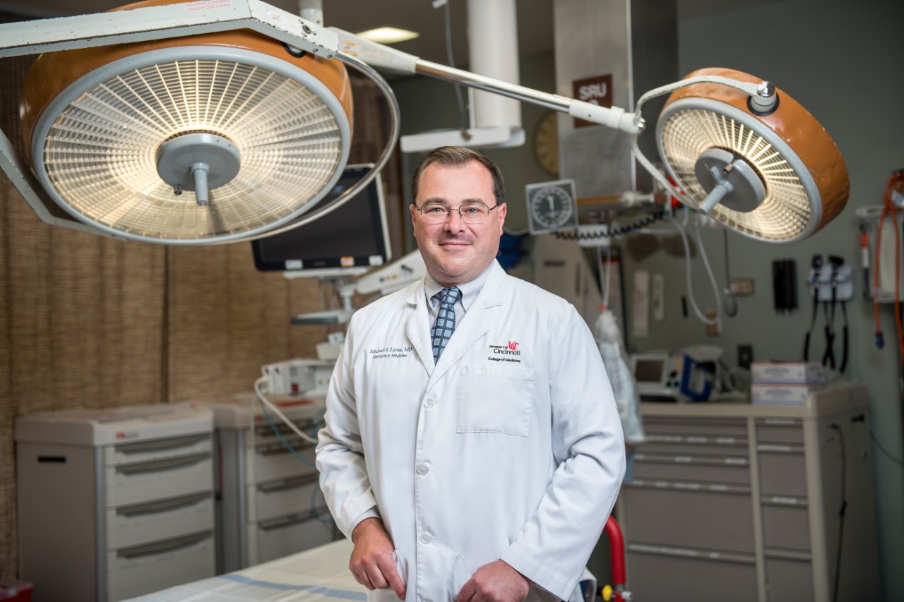 Michael Lyons, MD, in an operating room