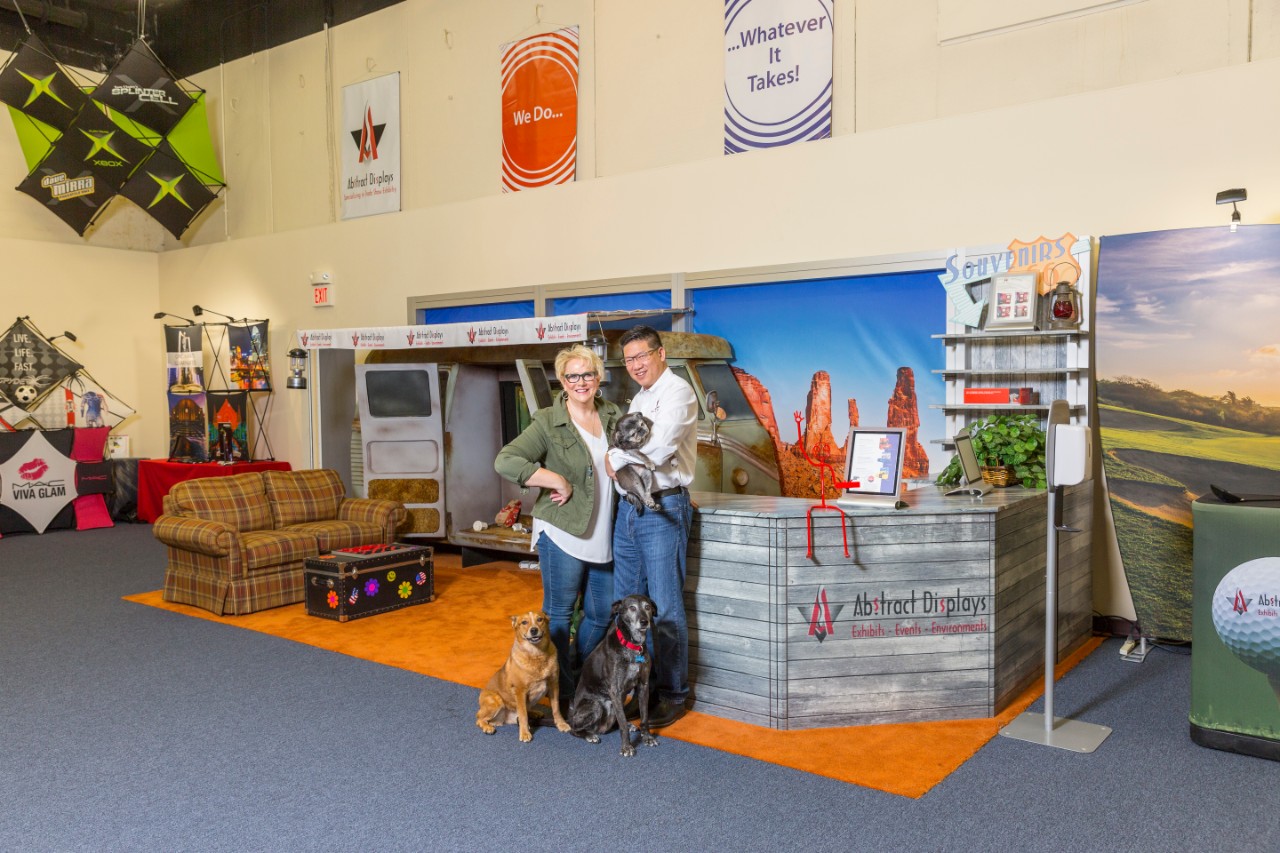 Carla Eng (CEO) and Michael Eng (COO) of Abstract Displays, Inc.