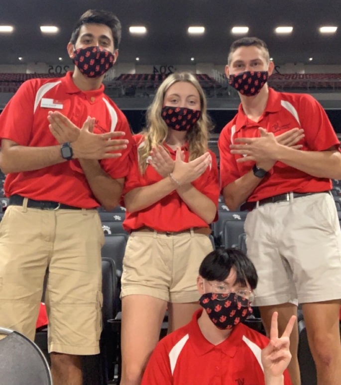 Students at Fifth Third Arena