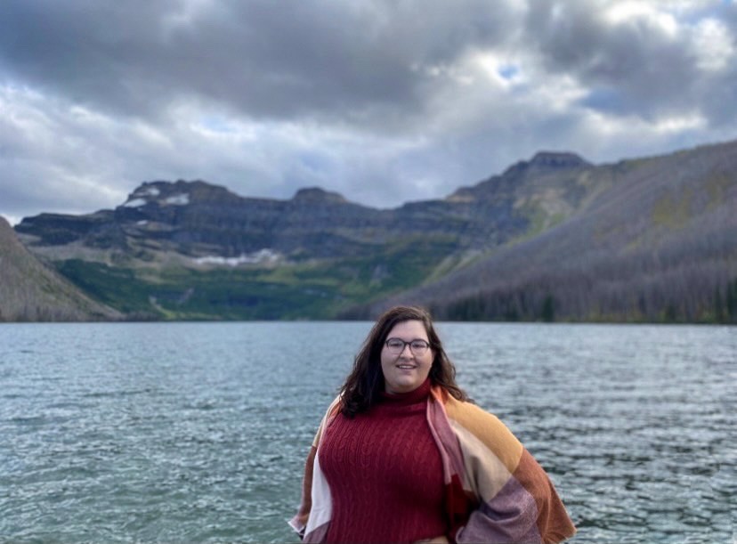 UC student Sydney Mentrup in Glacier National Park