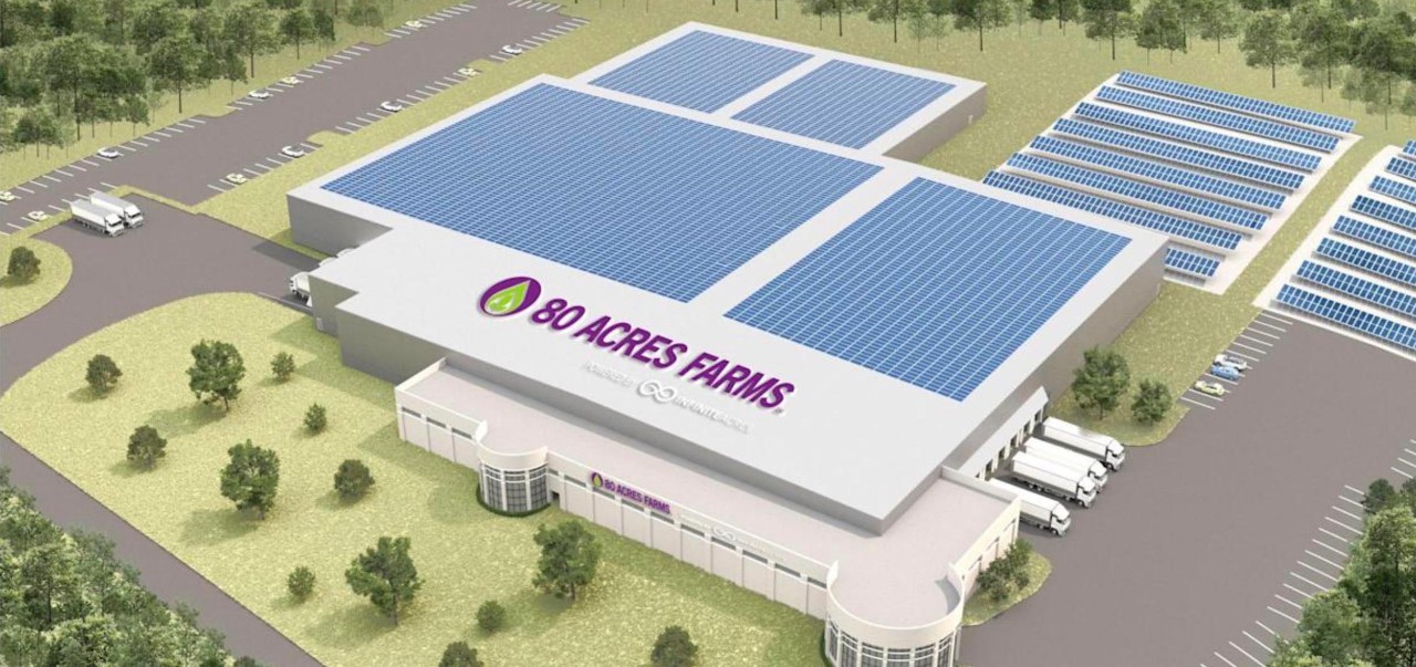 80 Acres new facility rendering.