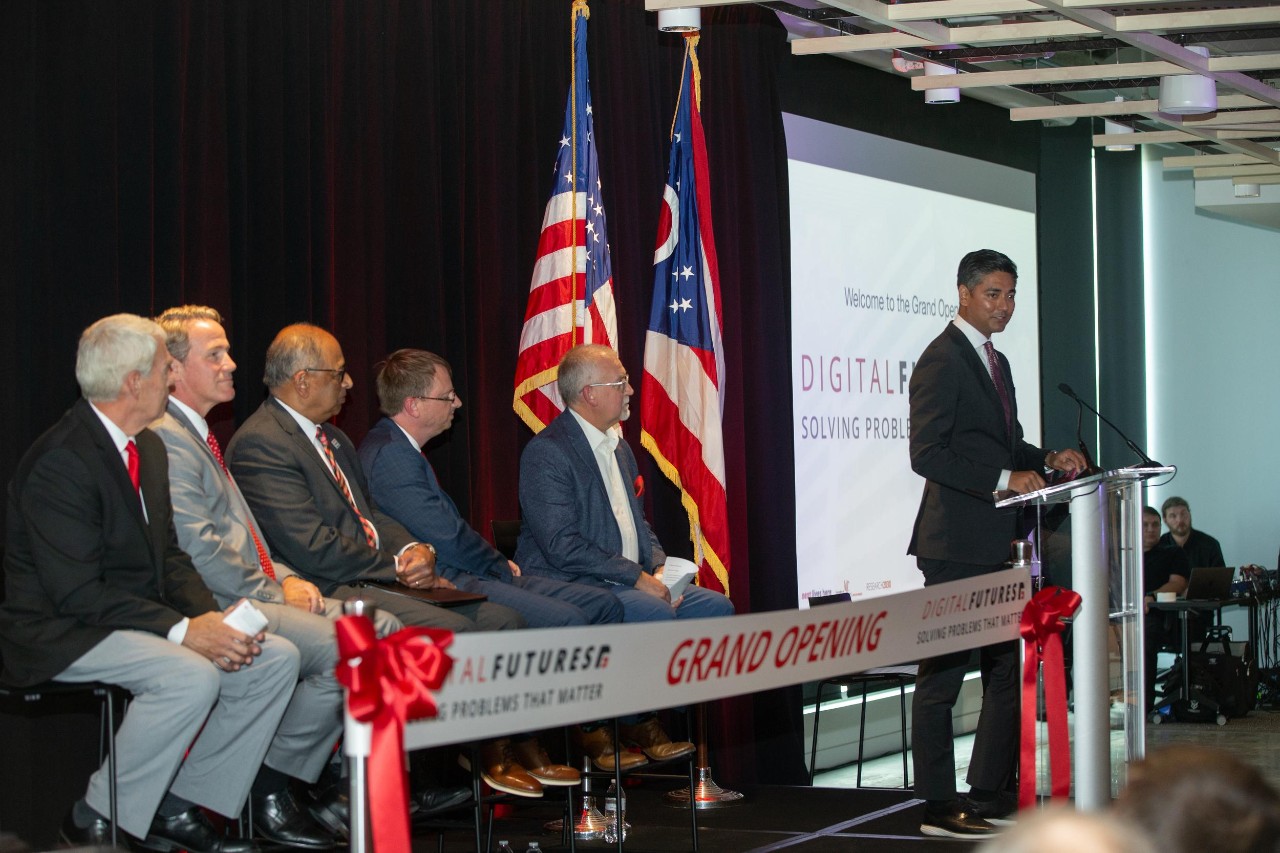 Grand Opening Ceremony of the Digital Futures building at the University of Cincinnati.