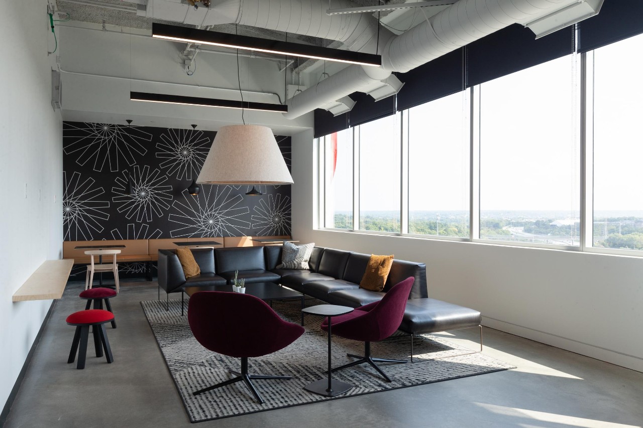 Interiors of the new Digital Futures building.