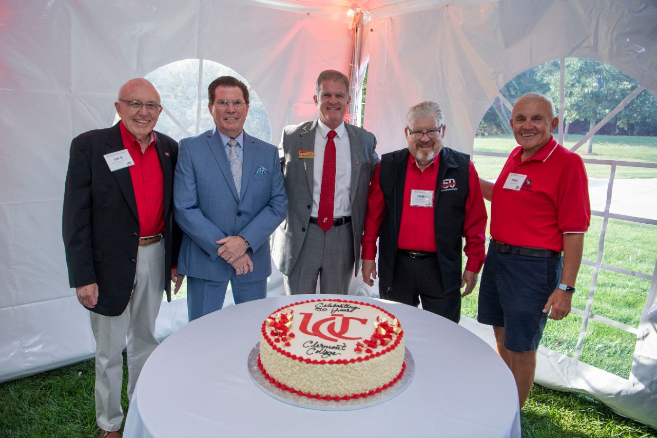 University of Cincinnati president Dr. Neville G. Pinto, Provost Valerio Ferme, UC Clermont dean Dr. Jeffrey Bauer, Faculty, staff and donors enjoyed UC Clermont’s 50th Anniversary Celebration Thursday September 22, 2020. Photos by Joseph Fuqua II