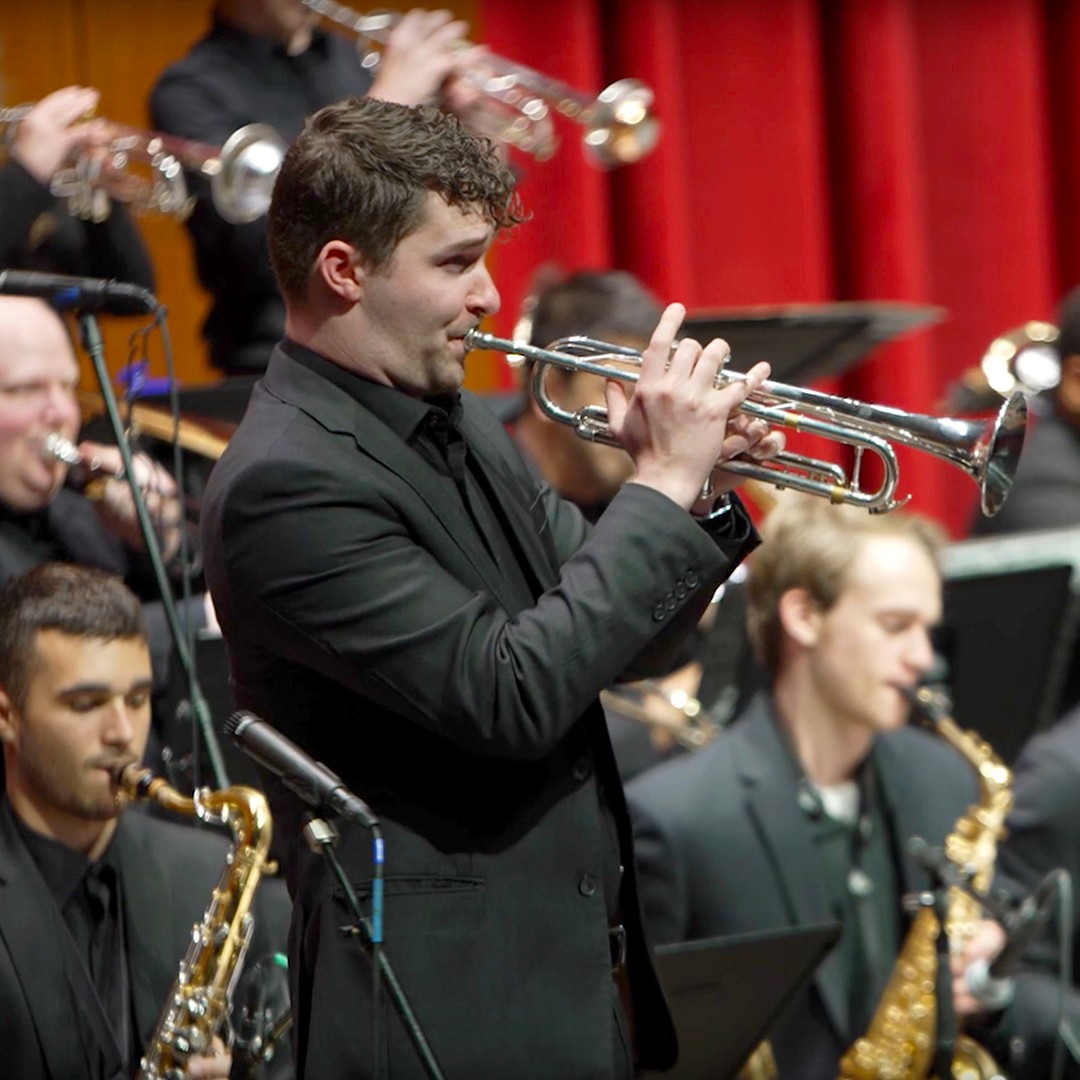 A promotional image for CCM's Jazz Orchestra