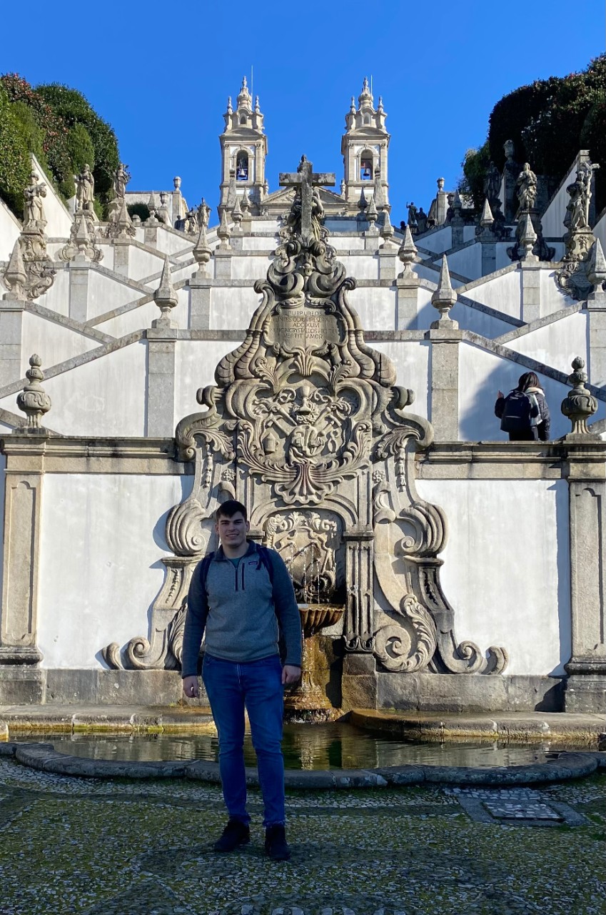Miskovic at Bom Jesus Sanctuary in Portugal
