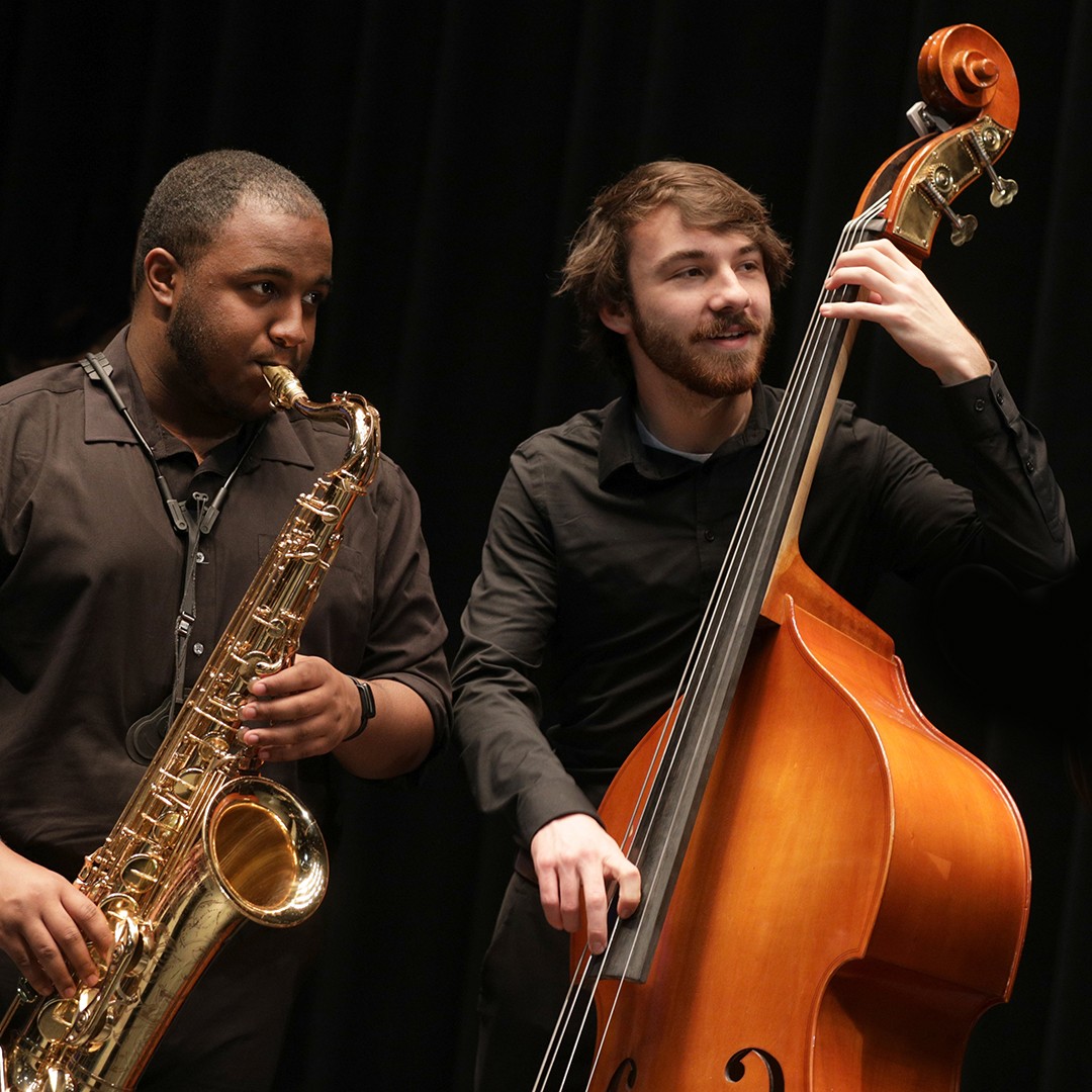 CCM Jazz Lab Band performs at Corbett Auditorium
