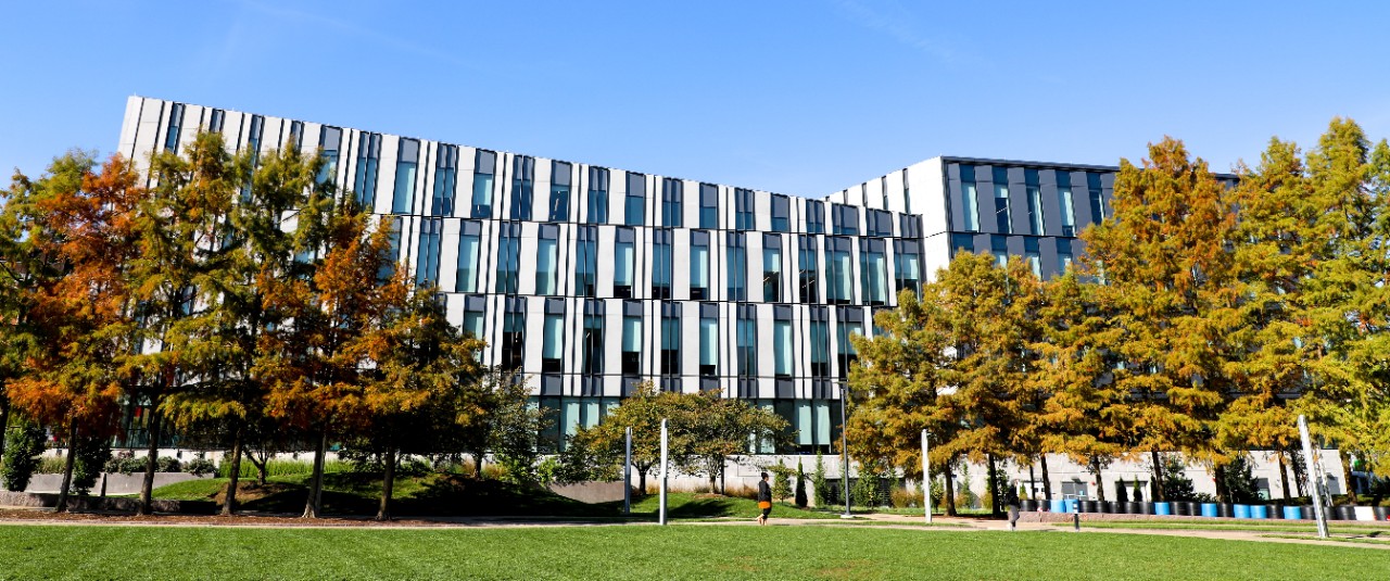 Exterior of Lindner Hall.