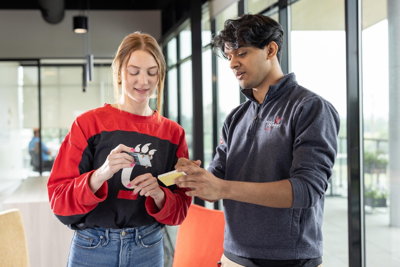 University of Cincinnati co-ops working at Kinetic Vision.