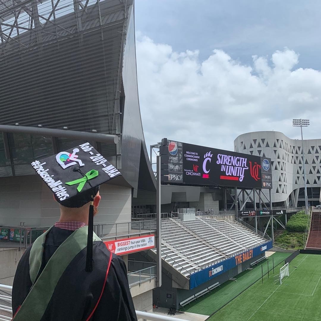 Robert Marty at his graduation in 2019