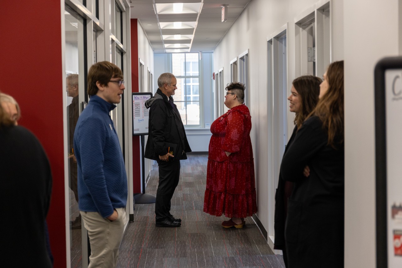 UC Provost Valerio Ferme and director of undergraduate advising for CEAS Gretchen Hart