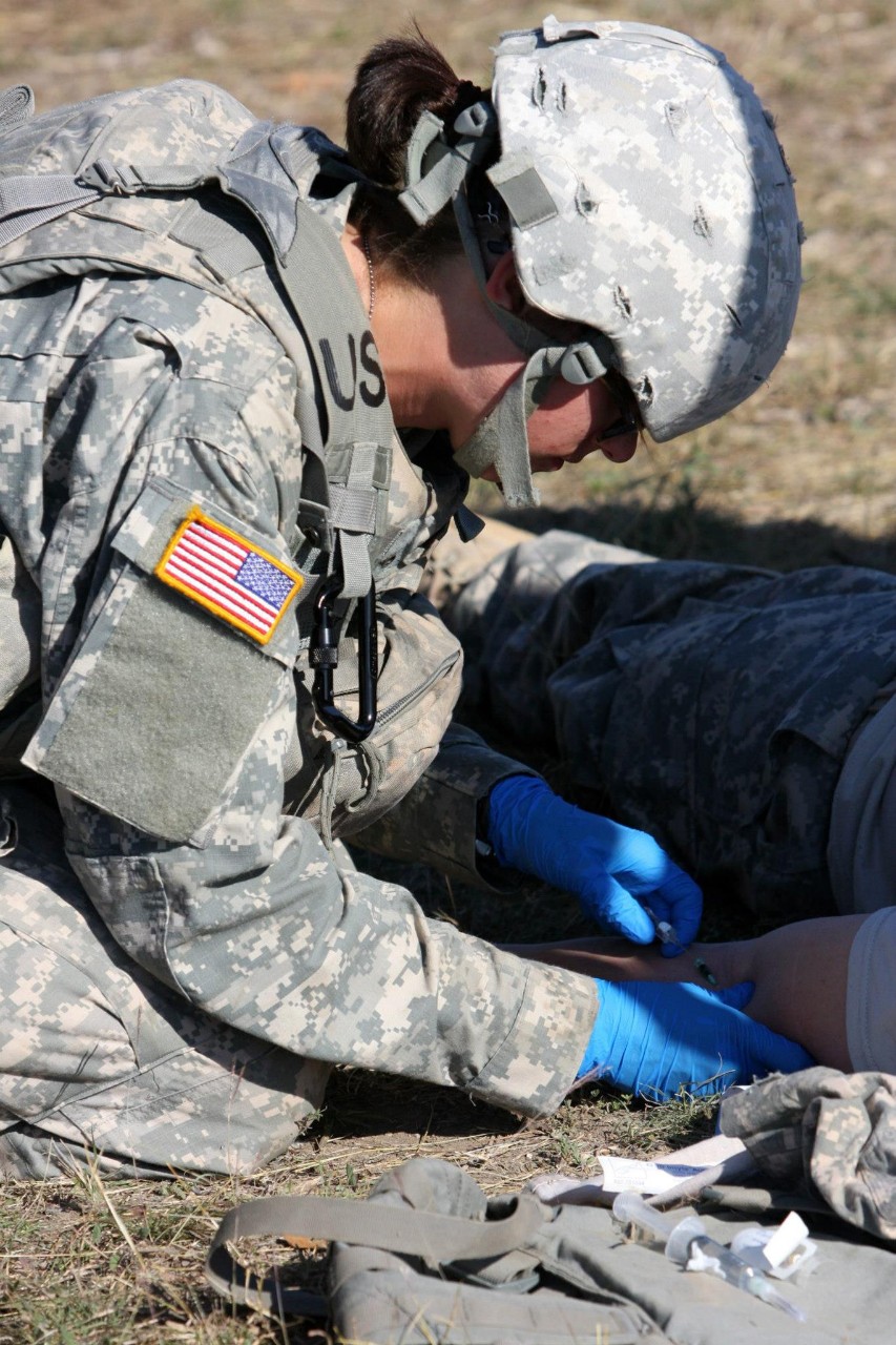Stefani Vestring on her deployment in the U.S. Army. 