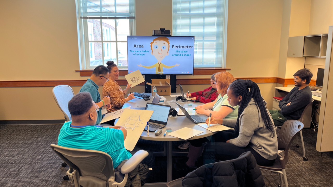 IDD Education Center students collaborate in a STEM workshop in an effort with Siemens. Photo/provided. 