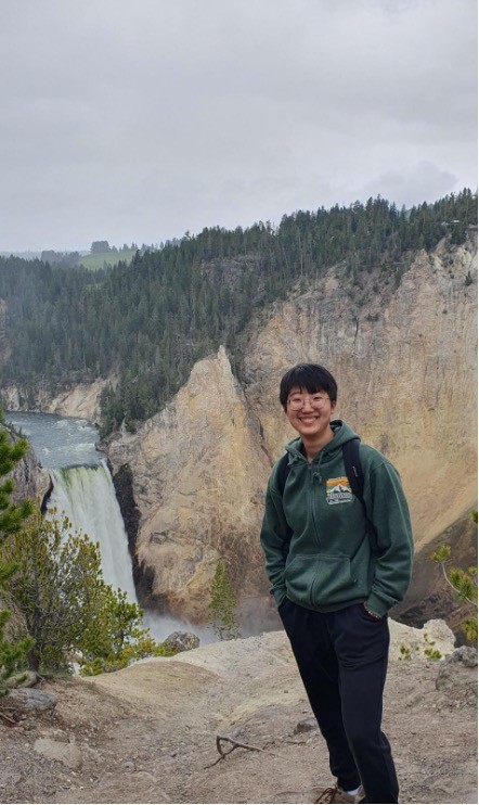 Hyojung Kim visited Yellowstone National Park while he was on co-op with INL