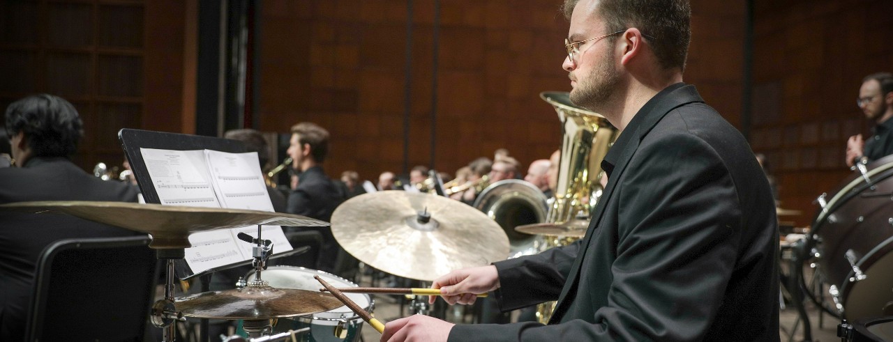 CCM Winds performing on stage