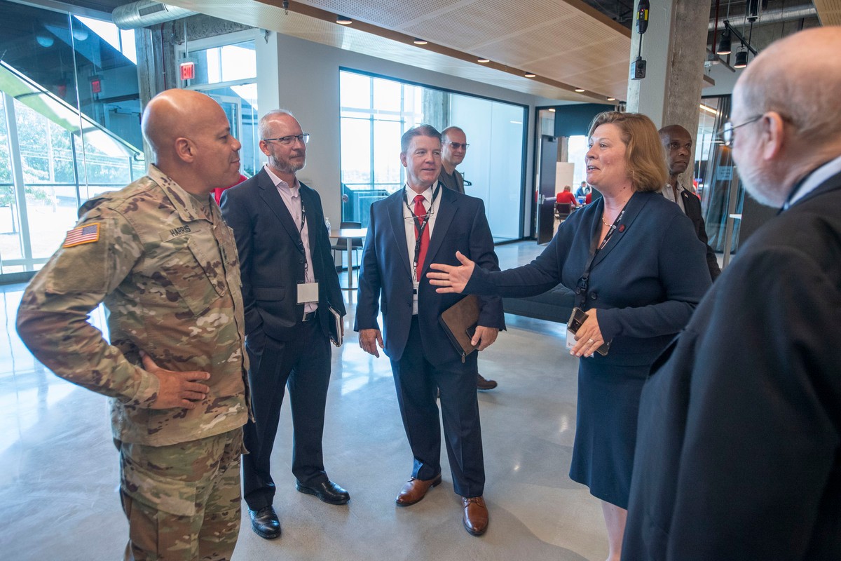 University of Cincinnati president Dr. Neville G. Pinto spoken and enjoyed the Distinguished Visitors Day for the OCRI and OhCR Pilot Cybersecurity Exercise on Friday July 15, 2022. Photos by Joseph Fuqua II