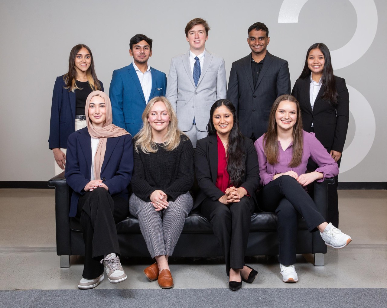 Mallika Desai with members of Parkinson’s Together, a student nonprofit organization Desai founded that focuses on interdisciplinary approaches to improve the lives of patients with Parkinson’s.