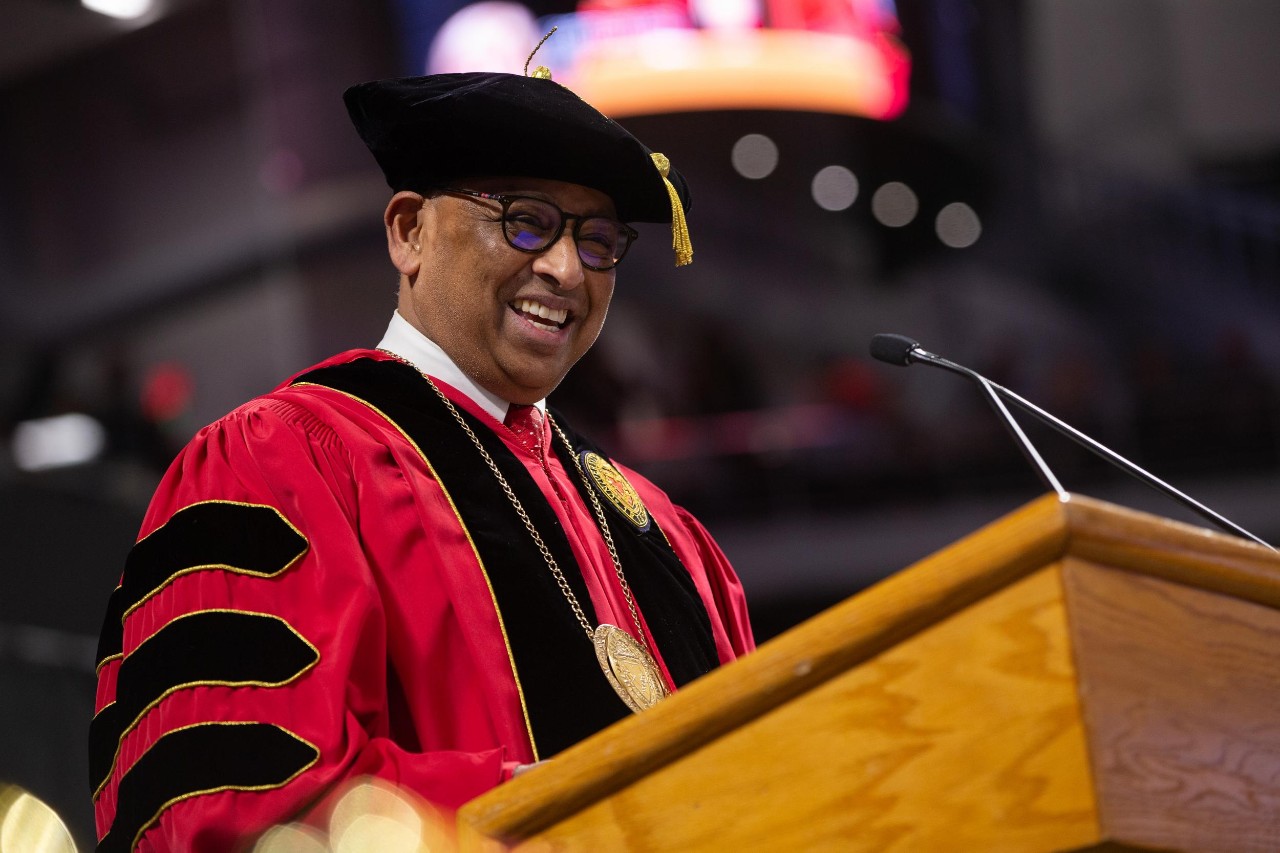 University of Cincinnati celebrates its 2024 Spring Commencement.
