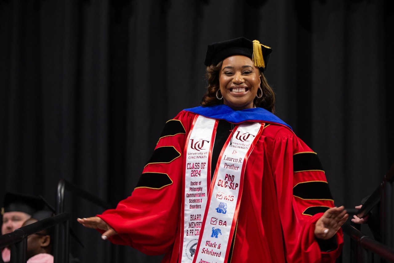 University of Cincinnati celebrates its 2024 Spring Commencement.